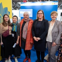 Eröffnung des Ukraine-Standes. Eröffnung des Ukraine-Standes.