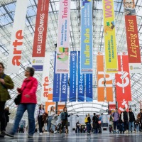Blick in die Glashalle der Leipziger Buchmesse 2023 Blick in die Glashalle der Leipziger Buchmesse 2023