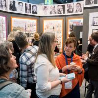 Messestand im Bereich Buchkunst und Grafik auf der Leipziger Buchmesse 2019.