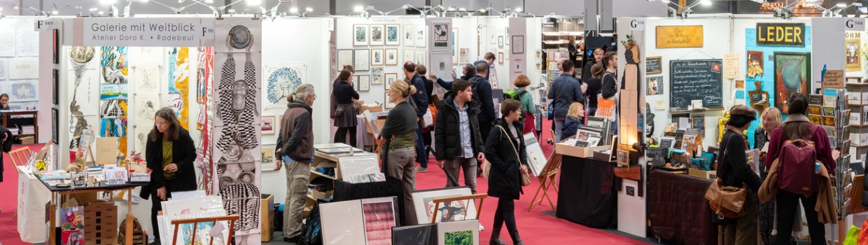 Messestände im Buch- und Druckkunsbereich auf der Leipziger Buchmesse 2024 Messestände im Buch- und Druckkunsbereich auf der Leipziger Buchmesse 2024
