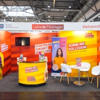 Messestand von Lehrer in Thüringen auf der Leipziger Buchmesse 2025