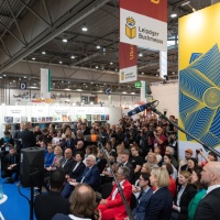 Ukraine's booth at the Leipzig Book Fair 2024