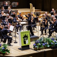 The Gewandhaus Orchestra during the opening of the 2026 Leipzig Book Fair at the Gewandhaus in Leipzig.