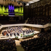 The Gewandhaus Orchestra during the opening of the 2026 Leipzig Book Fair at the Gewandhaus in Leipzig.